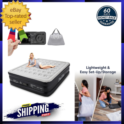 Air Mattress with Built in Pump, King Size 18 Inch Elevated 
