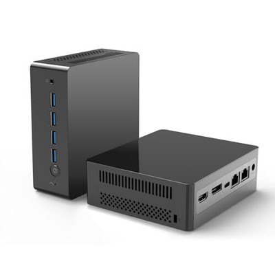 Dual LAN Mini PC, Win 11 Pro, 8GB RAM, 512GB SSD Storage Mini Desktop Compute...