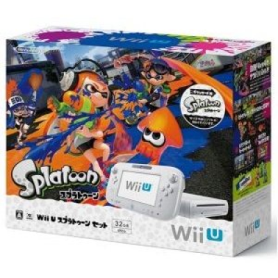 Nintendo Wii U 32GB Console Splatoon Special Edition Bundle Black