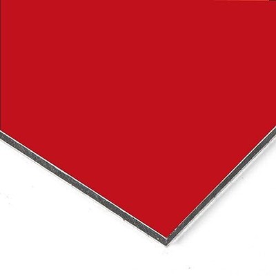 Aluminium Composite Panel Red 48 in. x 48 in. x 1/8 in.