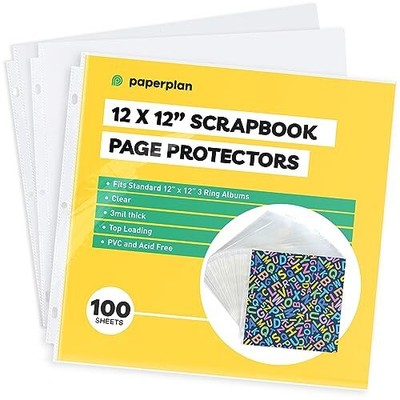 Photo Album Pages for 3 Ring Binder - Scrapbook Pages - 12x12 Scrapbook Page ...