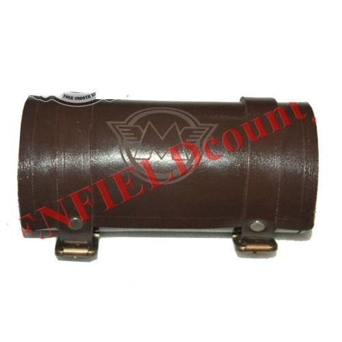 Vintage Brown Leather Tool Bag Roll With M Logo Engraving Customised 