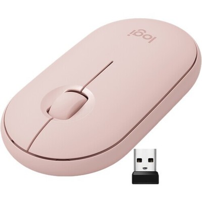 Logitech Pebble M350 Wireless Optical Mouse with Silent Click - Rose - Open Box