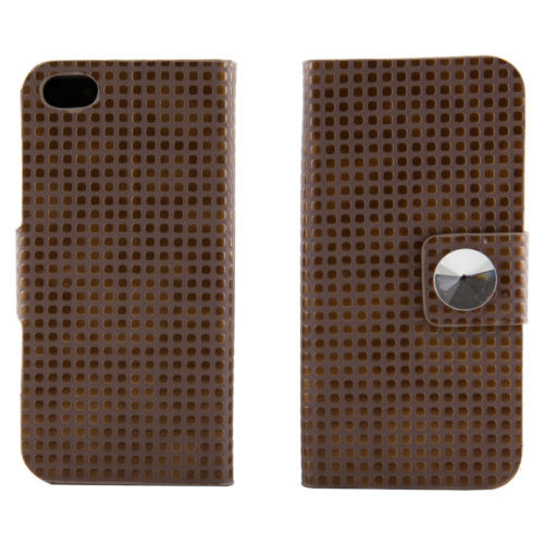 Funda Cartera Marrón para iPhone 5