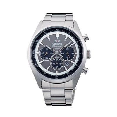 Pre-owned Orient Watch Sporty Neo 70's Solar Panda Dark Gray Wv0011tx Men's From Japan