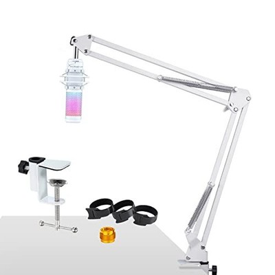 White Hyperx Quadcast Boom Arm, Compatible with HyperX White Boom Arm Stand