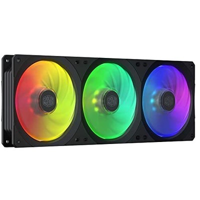 Master Masterfan Sf360r Argb 360mm All-in-one Square Frame Fan W/ 24 I...