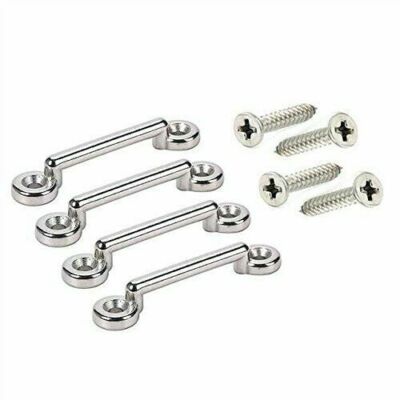 6/8/10PC Stainless Steel Bimini Top Strap Pad Eye Footman's Loop Kayak Tie Downs