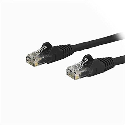 StarTech.com 1ft CAT6 Ethernet Cable - Black CAT 6 Gigabit Ethernet Wire -650MHz
