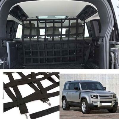 For Land Rover Defender 110 Partition Organizer Cloth Trunk Mesh Web 2020-2023