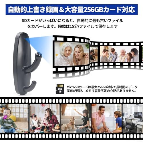 UYIKOO Small Camera, Hidden Camera, Hook Type Camera, 1080P Image Quality NEW - Image 6
