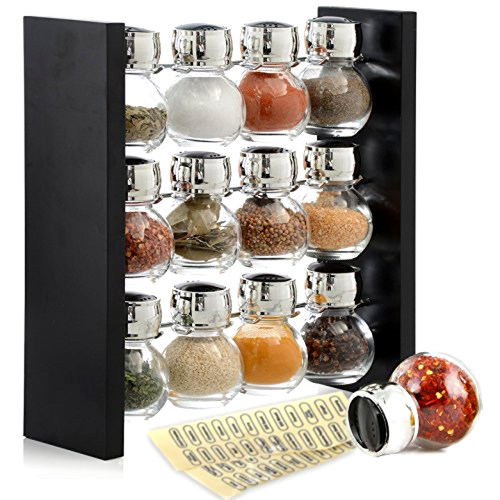Spice Rack Stand 12 Jars Holder Kitchen Countertop Storage