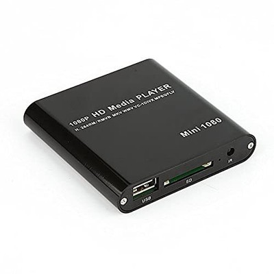 axGear Mini HDMI Media Player 1080P HDD RM RMVB DIVX AVI MKV USB SD MPEG JPEG...