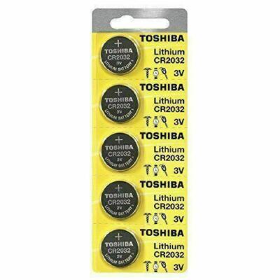 5 x New Original Toshiba CR2032 CR 2032 3V LITHIUM BATTERY BR2032 DL2032 
