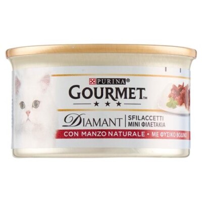 PURINA GOURMET Diamant Sfilaccetti con Manzo Prelibato 85g