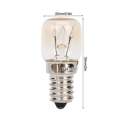 E14 Base Oven Light Bulbs Microwave Light Bulbs Heat Resistant Bulbs 300℃Warm...