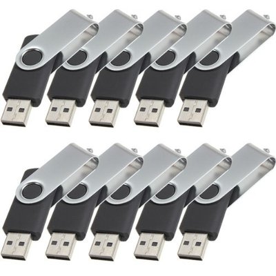 Lot 10 64GB Swivel USB 3.0 Flash Drive 64G Memory Pen Key Wholesale Bulk Pack