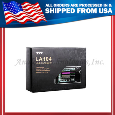 Digital Logic Analyzer LA104 USB Mini 4 Channels 100MHz Max Sampling Rate V4C2