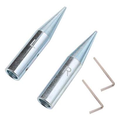 5/8'' Spindle Tapered Threaded Adapter Left & Right Pair Suitable for 3/16 Inc...
