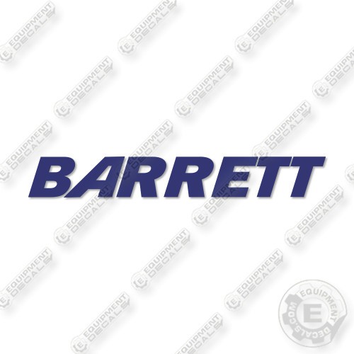 Fits Barrett Pallet Jack Logo Decal Kit Logo- 7 YEAR OUTDOOR 3M VINYL!