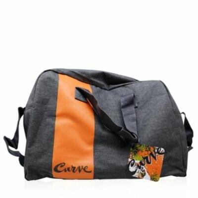 СПОРТИВНАЯ СУМКА CURVE MEN/LIZ CLAIBORNE СЕРОГО ЦВЕТА ДЛЯ ВЫХОДНОГО ДНЯ
