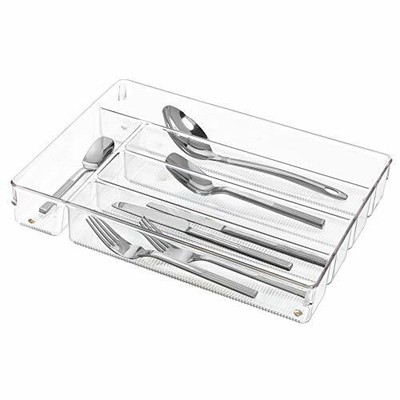 Idesign Linus Kitchen Drawer Organizer For Silverware Spatulas