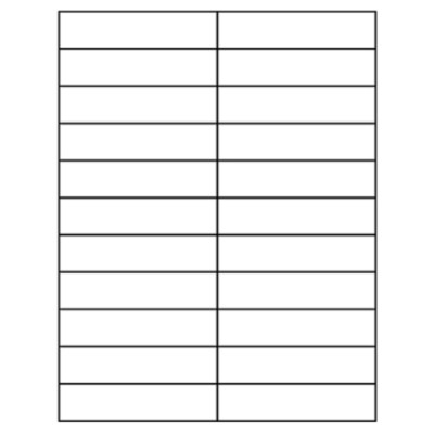 2200 Laser Inkjet Address Labels, 1''  X 4 1/4''