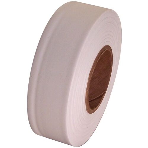 White Flagging Tape 1 3/16" x 300 ft Roll Non-Adhesive