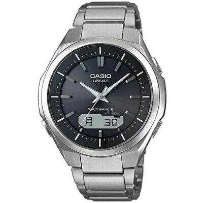 Pre-owned Casio Lineage Lcw-m500td-1ajf Lcw-m500td-1a Tough Solar Atomic Radio Watch