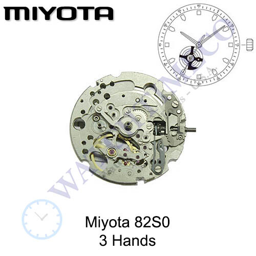 Genuine Miyota 82S0 Movement Japan 3 Hands | eBay