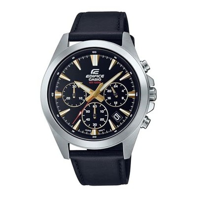 Pre-owned Casio Analog Black Dial Men's Watch-efv-630l-1avudf