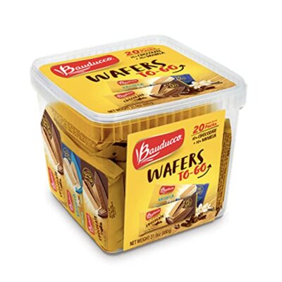 Chocolate & Vanilla Wafer Cookies - Convenient Single Serve Wafer Cookies Wit...