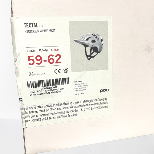 NIB POC Tectal Mountain Bike Helmet MTB Hydrogen White Matt Large XLarge (59-62)