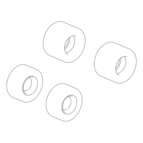 Scalextric Tyres Pack For Lotus 98t (2 + 2 Pcs)