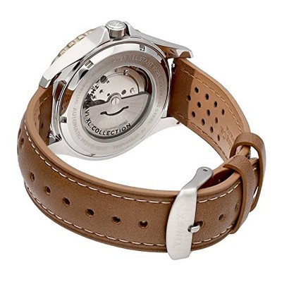 Pre-owned Timex [] Watch Navy Xl Tan Dial Automatic Winding 41mm Tw2v41500 Men's Brown