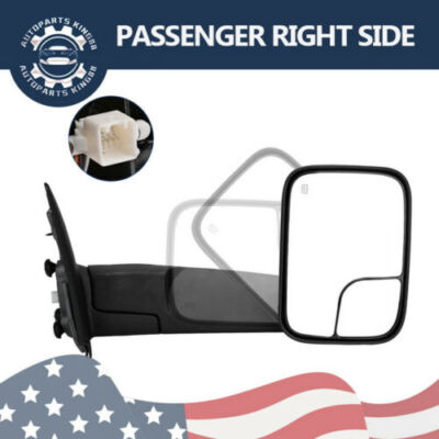 Passenger Side Power Heated Tow Mirror for 02-08 Dodge RAM 1500 /03-09 2500 3500