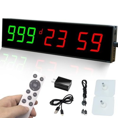 Digital Days Countdown Timer Clock,Retirement Countdown Calendar up to 999 Da...