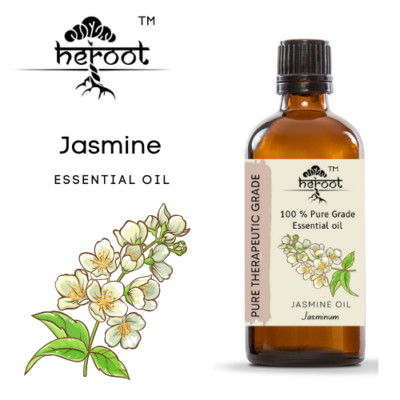 Jasmine 100% Pure Essential Oil Natural Therapeutic Grade Promotes hair growth