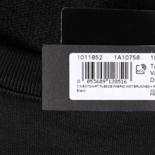 Pre-owned Versace Sweater Black Medusa Fleece Cotton Crew Neck Sweatshirt S.xl Rrp 1260usd