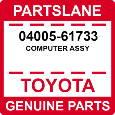 04005-61733 Toyota OEM Genuine COMPUTER ASSY