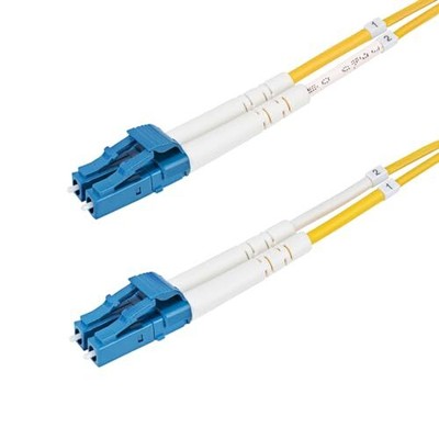 StarTech.com 2m [6.6ft] LC to LC [UPC] OS2 Single Mode Duplex Fiber Optic Cable,