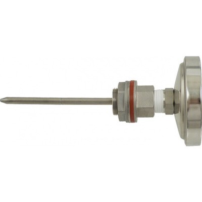 Stainless Weldless Bulkhead Thermometer 6'' Probe - 3'' Dial Face Kettle Upgrade