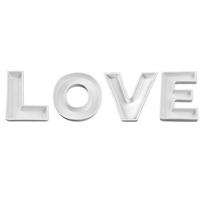 Ivy Lane Design A91798 Decorative Ceramic Dish Set, Love