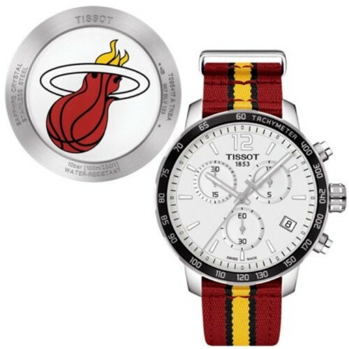 Tissot Quickster Miami Heat NBA Special Edition Silver Dial
