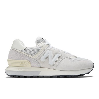 

New Balance унисекс 574 серый/белый размер M11.5 / W13 D, Grey/white