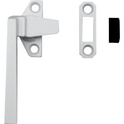 Left-Handed, White, Casement Locking Handle with Offset Base (Single Pack)