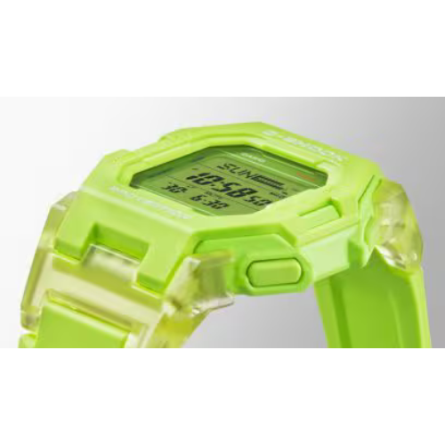 Pre-owned Casio G-shock Gd-b500s-7 Bluetooth Digital Watch Fluorescent Green 41.5mm