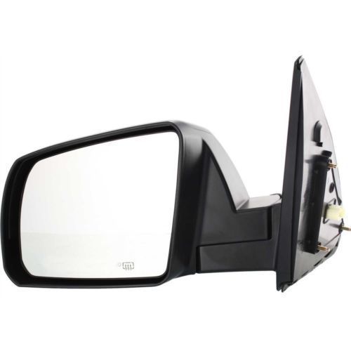 TRQ Mirror Manual Chrome Smooth Black Passenger Side Right RH