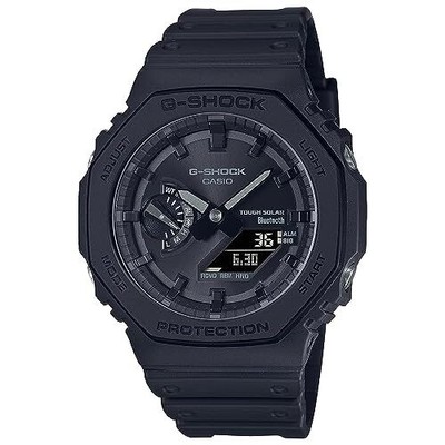 Pre-owned Casio G-shock Men Black Dial Analog-digital Ga-b2100-1a1dr (g1242)