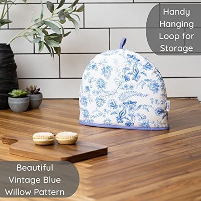 Tea Cozy for Teapot 100% Cotton Extra Thick Wadding Tea Cosy British - Design...
